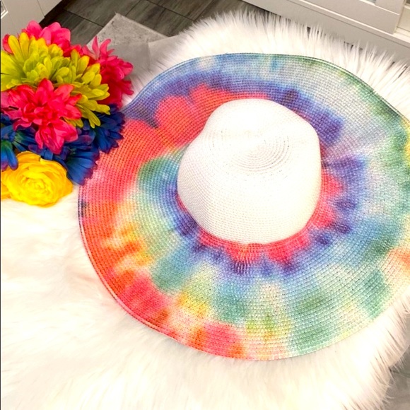 FIRM PRICE! NEW! Tie Dye Sun Hat Beach Hat - Picture 2 of 3